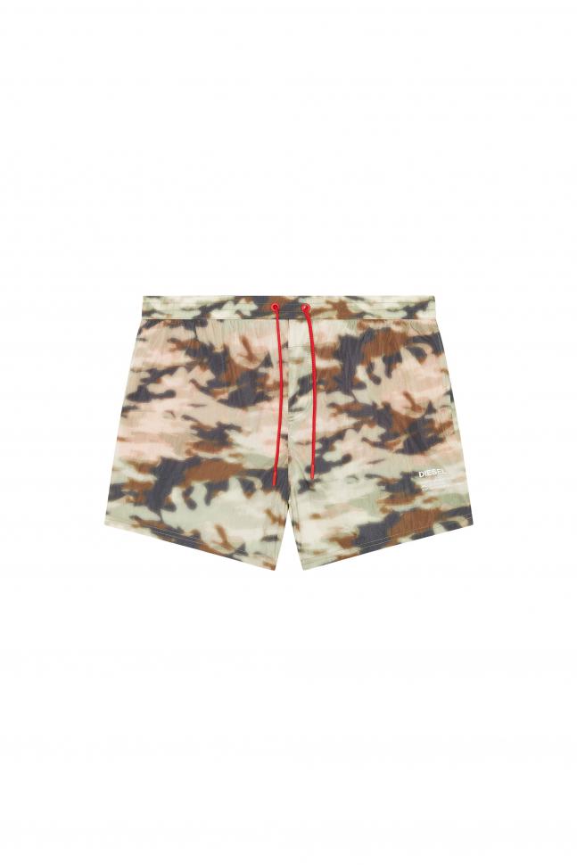 Costume Boxer Diesel Da Uomo – Modello BMBX-caybay-Short-x Con Logo Stampato E Coulisse Colorata | Asciugatura Rapida, Look Moderno Per Mare E Piscina