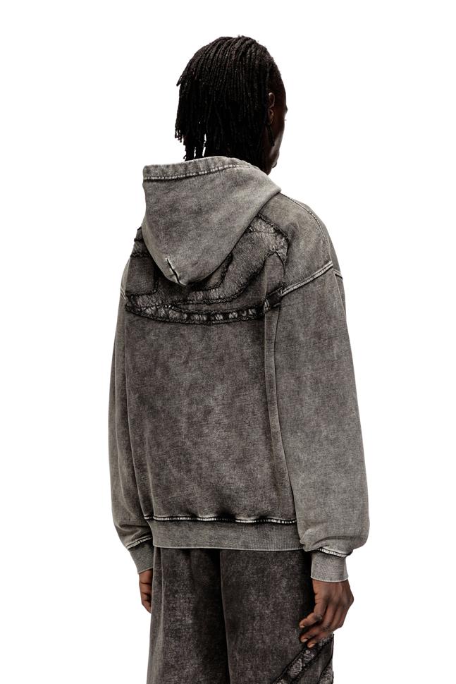 S-BOXT-HOOD-ZIP-DEN FELPA