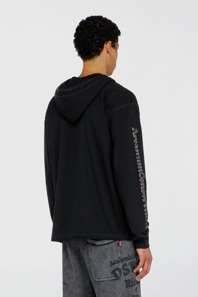 T-PHEN-LS-HOOD-RIB MAGLIETTA