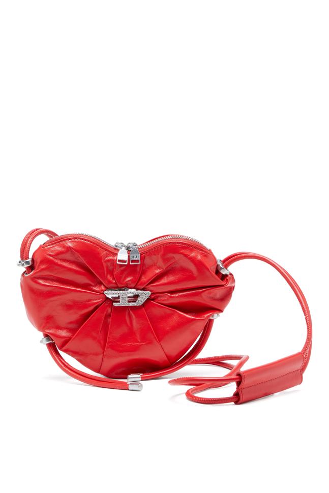 SCRUNCH-D HEART SHOULDER BAG