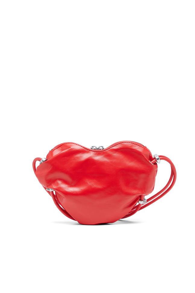 SCRUNCH-D HEART SHOULDER BAG