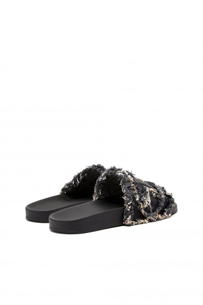 SA-SLIDE D DENIM SANDALS